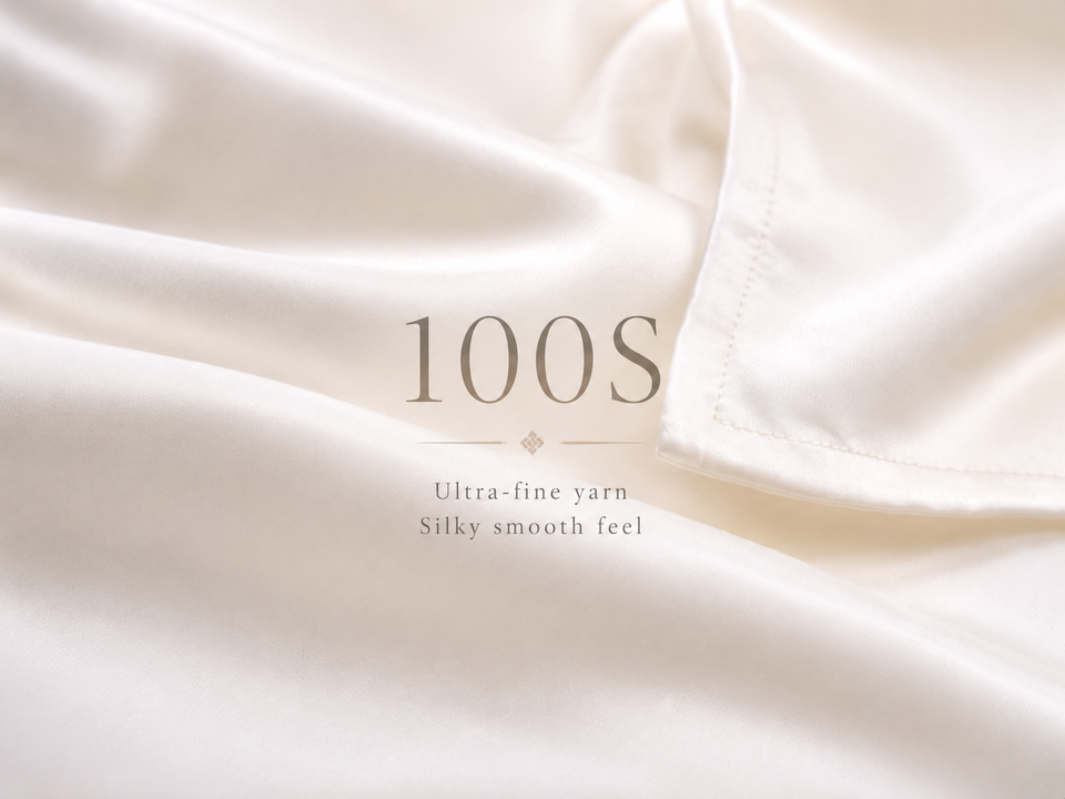 Close-up of fine 100S Lyocell fabric texture